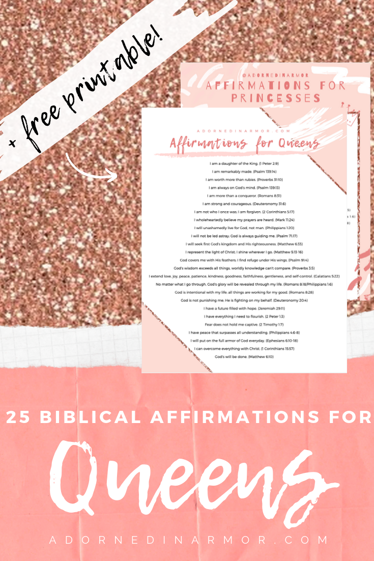 25 Biblical Affirmations To Build Your Confidence Transform Your Life Adorned In Armor